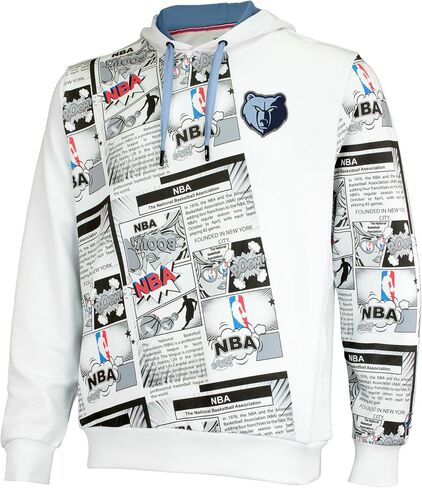 FISLL NBA Teams Men's Comic Book Newsprint Fashion Hoodie in Kuwait