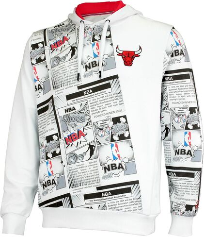 FISLL NBA Teams Men's Comic Book Newsprint Fashion Hoodie in Kuwait