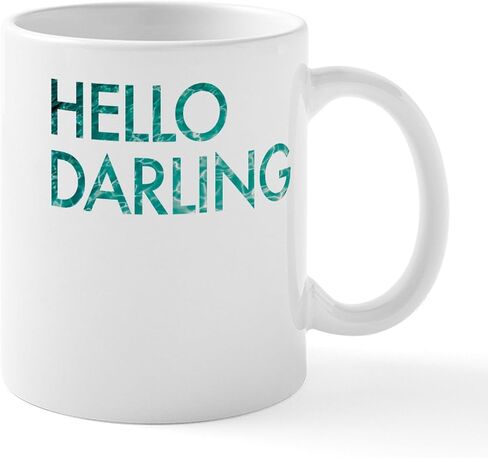 CafePress Hello Darling Mug 11 oz (325 ml) Ceramic Coffee Mug in Saudi Arabia
