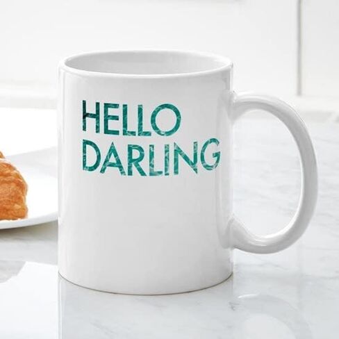 CafePress Hello Darling Mug 11 oz (325 ml) Ceramic Coffee Mug in Saudi Arabia