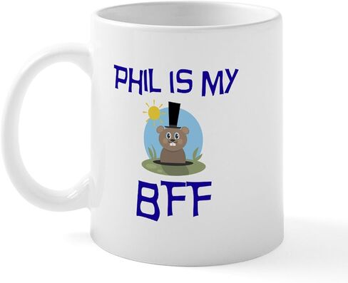 CafePress Phil BFF Groundhog Day Mug 11 oz (325 ml) Ceramic Coffee Mug in Saudi Arabia