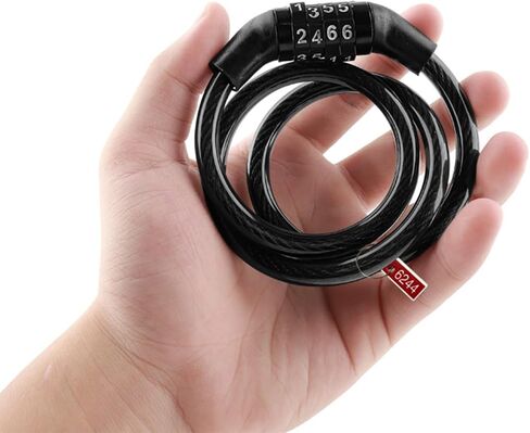 Anti-Theft Bike Cable Lock - Quick-Release Buckle - for Road Bikes, Mountain Bikes & Campus Security in Saudi Arabia