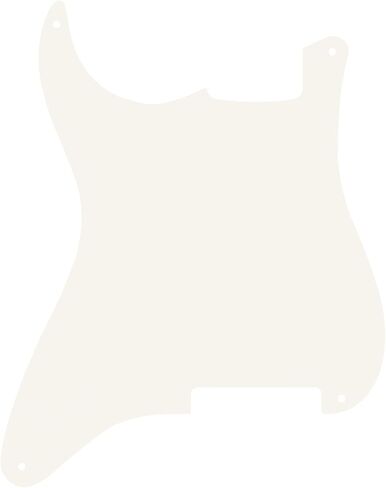 Banworks Blank Custom Outline Strat Pickguard 3 Ply 4 Holes DIY Guitar Scratch Plate for Fender Stratocaster Strat ST Style Electric Guitars JT/HB-12 Vintage White in Saudi Arabia