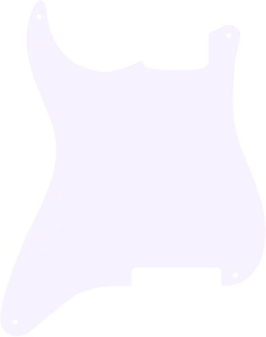Banworks Blank Custom Outline Strat Pickguard 3 Ply 4 Holes DIY Guitar Scratch Plate for Fender Stratocaster Strat ST Style Electric Guitars JT/HB-12 Vintage White in Saudi Arabia