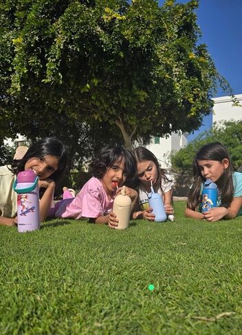 DRNK Bubblebottle |18oz Insulated Stainless Steel Waterbottle with Straw and Wide Mouth | Protective Silicone Base | Leak-Proof Durable Kids Bottle for Sports & School (Sigma) in Saudi Arabia