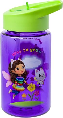 Silver Buffalo Gabbys Dollhouse Gabby & Panda Fairy 16oz Flip Straw Water Bottle in Saudi Arabia