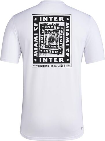 adidas Men's Inter Miami Cf Local Warp Pre-Game Short Sleeve T-Shirt in Saudi Arabia
