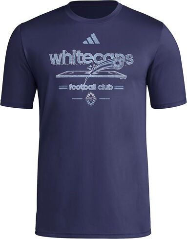 تيشيرت Vancouver Whitecaps FC Vintage World Pre-Game قصير الأكمام للرجال من أديداس in Kuwait