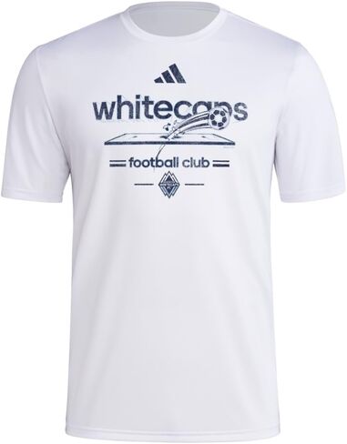 تيشيرت Vancouver Whitecaps FC Vintage World Pre-Game قصير الأكمام للرجال من أديداس in Kuwait