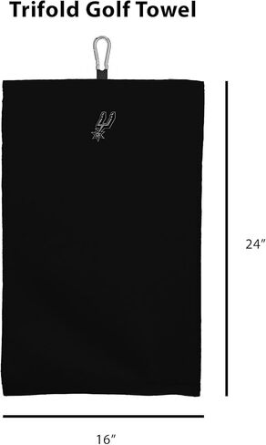 NORTHWEST San Antonio Spurs NBA Team Logo منشفة جولف من الألياف الدقيقة ثلاثية الطي مقاس 16 × 24 بوصة in Saudi Arabia