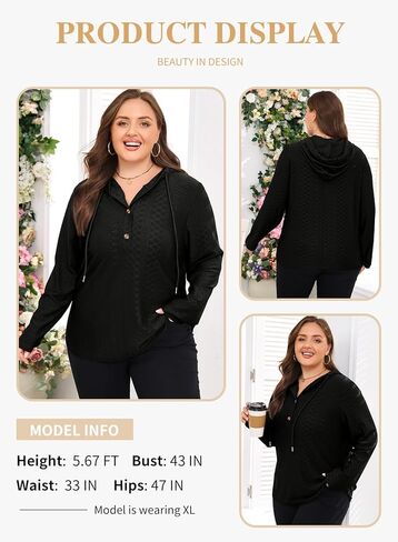 قمصان تونيك حريمي مقاس كبير من Eytino بياقة دائرية وأكمام قصيرة وألوان متعددة (1X-5X) in Kuwait