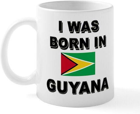 كوب CafePress علم غيانا سعة 11 أونصة (325 مل) كوب قهوة من السيراميك in Saudi Arabia
