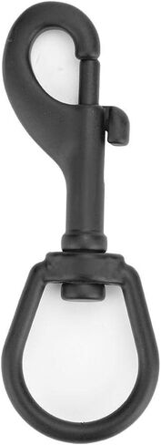 Tbest Stainless Steel Double Ended Bolt Snap Hook Swivel Eye Snap Bolt Hook Kit Diving Accessory (100mm Black) in Saudi Arabia