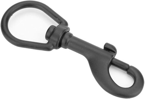 Tbest Stainless Steel Double Ended Bolt Snap Hook Swivel Eye Snap Bolt Hook Kit Diving Accessory (100mm Black) in Saudi Arabia