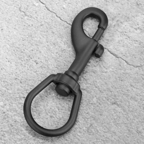 Tbest Stainless Steel Double Ended Bolt Snap Hook Swivel Eye Snap Bolt Hook Kit Diving Accessory (100mm Black) in Saudi Arabia