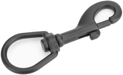 Tbest Stainless Steel Double Ended Bolt Snap Hook Swivel Eye Snap Bolt Hook Kit Diving Accessory (100mm Black) in Saudi Arabia