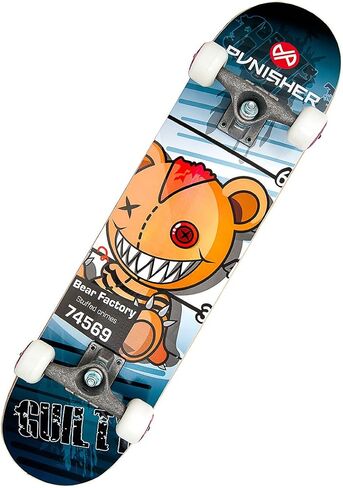 Punisher Skateboards Pro-Series Deck From Cold-Forged Canadian Maple, 31.5" x 7.75" in Saudi Arabia