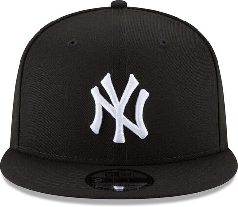 قبعة New Era MLB 9FIFTY الأساسية القابلة للتعديل مقاس واحد يناسب الجميع (نيويورك يانكيز أسود أبيض)، متعددة in Kuwait