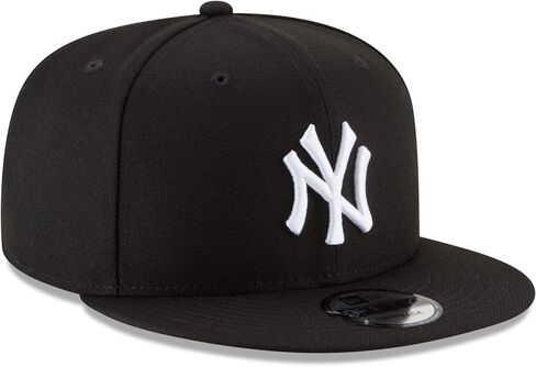 قبعة New Era MLB 9FIFTY الأساسية القابلة للتعديل مقاس واحد يناسب الجميع (نيويورك يانكيز أسود أبيض)، متعددة in Kuwait
