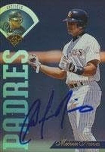 ملفين نيفيس سان دييغو بادريس 1995 ورقة موقعة بطاقة. يأتي هذا المنتج مع شهادة الأصالة من Autograph-Sports. موقعة - بطاقات البيسبول الموقعة in Saudi Arabia