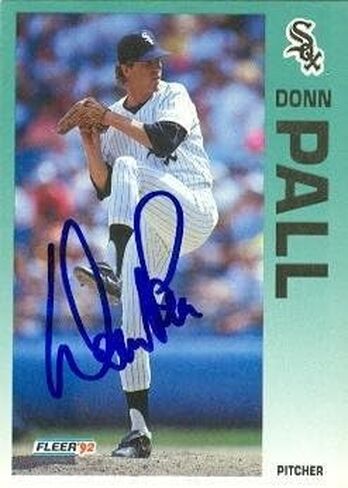 Donn Pall autographed Baseball Card (Chicago Sox) 1992 Fleer #92 - Autographed Baseball Cards in Saudi Arabia