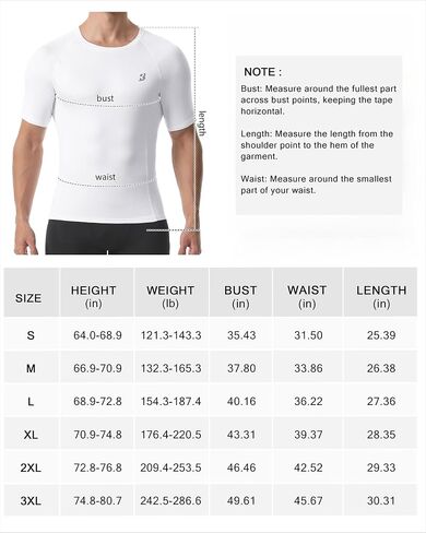 Mens Compression Shirt Short Sleeve, Workout T-Shirt for Sports Gym Running, Cool Dry Base Layer Athletic Undershirts in Saudi Arabia