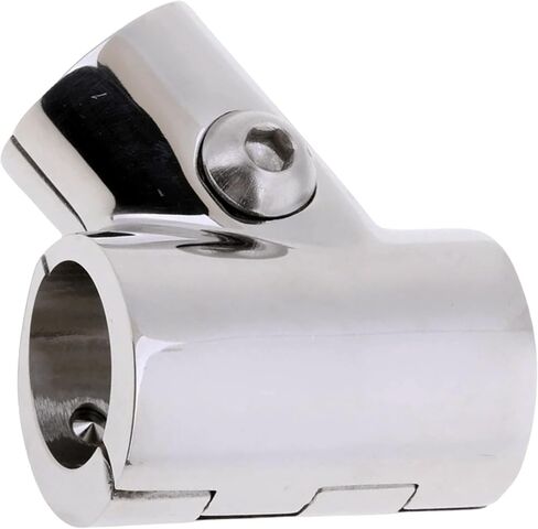 Boat Pipe Connectors Marine Yacht Railing Handrail,Heavy Duty 316 Stainless Steel 60/90 Degree Adjustable Pipe Tube Connector Clamp Marine Hardware-1Pack in Saudi Arabia