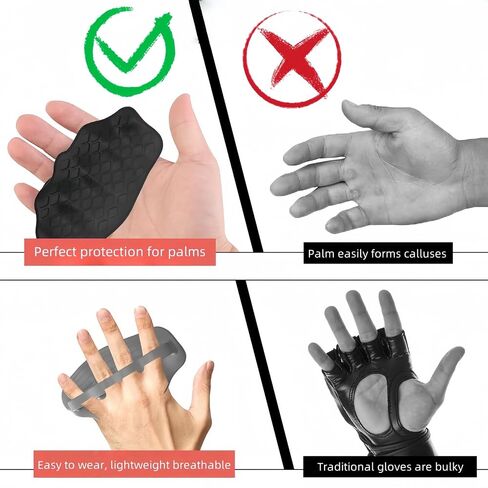 Anti-Slip Fitness Grips - Anti-Slip Weightlifting Gloves, Ideal for Deadlifts, Rows & All Gym Exercises、 Home Workouts in Saudi Arabia