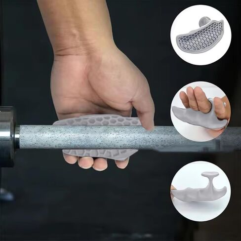 Anti Slip Workout Grips - Ergonomic Rubber Hand Protector Gloves for Weight Lifting, Pull-Ups, Gym Training and Exercise, Fitness Gym Grips Lifting Accessories for Men and Women Weight in Saudi Arabia