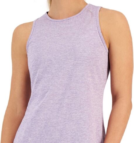 Women's Essentials Heathered Keyhole Back Tank Top Purple Size X-Small in Saudi Arabia