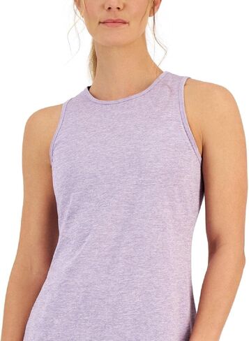 Women's Essentials Heathered Keyhole Back Tank Top Purple Size X-Small in Saudi Arabia