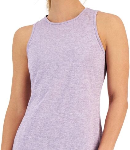Women's Essentials Heathered Keyhole Back Tank Top Purple Size X-Small in Saudi Arabia