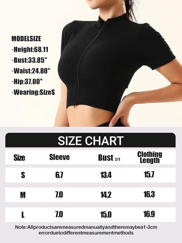 Women's Short Sleeve Yoga Top with Zipper High Elasticity and Fit Athletic Shirt in Saudi Arabia