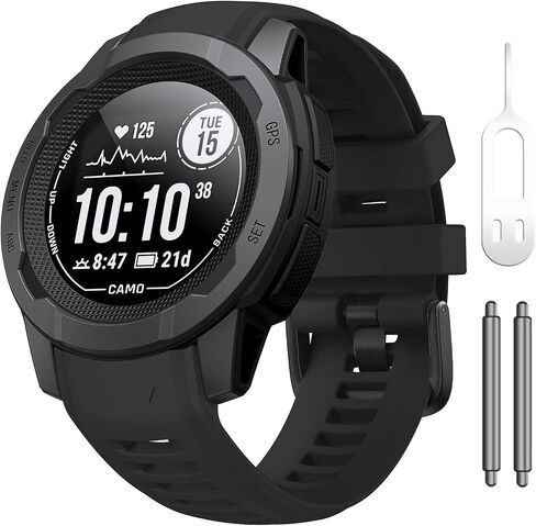 سوار ساعة NotoCity لـ Garmin Instinct 2 Watchband Instinct 2 Solar معصم 22 مم من السيليكون الناعم حزام ساعة بديل متوافق مع Instinct 2 Solar التكتيكية in Kuwait