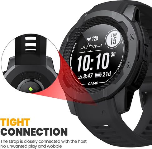 سوار ساعة NotoCity لـ Garmin Instinct 2 Watchband Instinct 2 Solar معصم 22 مم من السيليكون الناعم حزام ساعة بديل متوافق مع Instinct 2 Solar التكتيكية in Kuwait