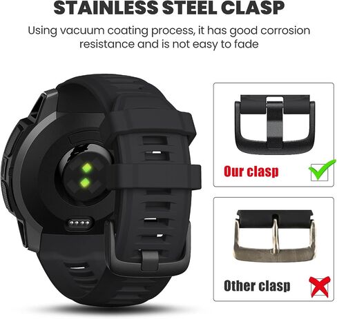سوار ساعة NotoCity لـ Garmin Instinct 2 Watchband Instinct 2 Solar معصم 22 مم من السيليكون الناعم حزام ساعة بديل متوافق مع Instinct 2 Solar التكتيكية in Kuwait