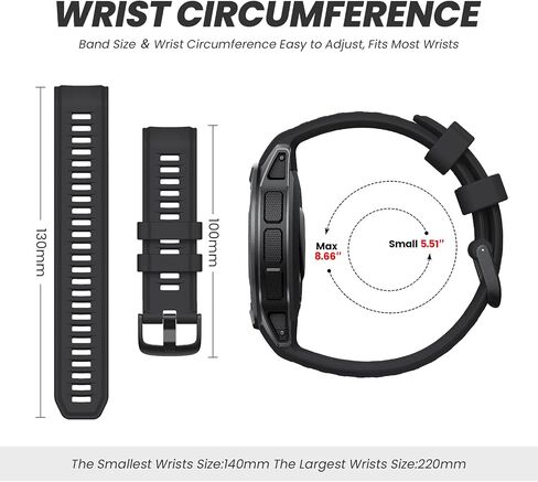 سوار ساعة NotoCity لـ Garmin Instinct 2 Watchband Instinct 2 Solar معصم 22 مم من السيليكون الناعم حزام ساعة بديل متوافق مع Instinct 2 Solar التكتيكية in Kuwait