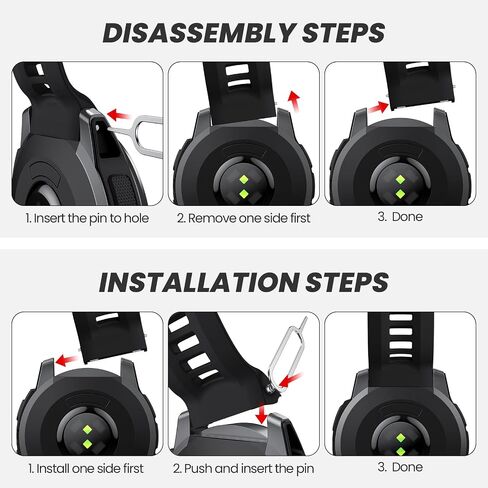 سوار ساعة NotoCity لـ Garmin Instinct 2 Watchband Instinct 2 Solar معصم 22 مم من السيليكون الناعم حزام ساعة بديل متوافق مع Instinct 2 Solar التكتيكية in Kuwait
