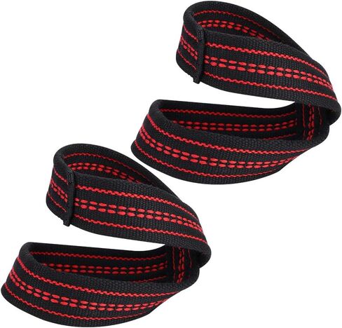 Lifting Wrist Straps Padded Nylon "8" Shaped Weight Lifting Straps Hand Protective Wraps Unisex Gym Training Support Accessories for Weightlifting Powerlifting Grip Bodybuilding, 1 Pair(S) in Saudi Arabia