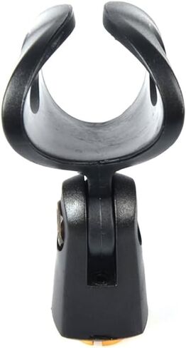 Generic Replacement MZQ800 Microphone Clamp Clip Holder for Sennheiser E835 Dynamic Cardioid Microphone, with Screw Adapters 5/8 Male to 3/8 Female, Black, 2 PACK in Saudi Arabia