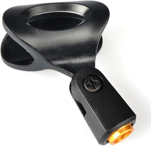 Generic Replacement MZQ800 Microphone Clamp Clip Holder for Sennheiser E835 Dynamic Cardioid Microphone, with Screw Adapters 5/8 Male to 3/8 Female, Black, 2 PACK in Saudi Arabia