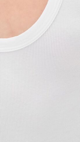 قميص مضلع برقبة على شكل حرف U للسيدات من Perfectwhitetee in Saudi Arabia