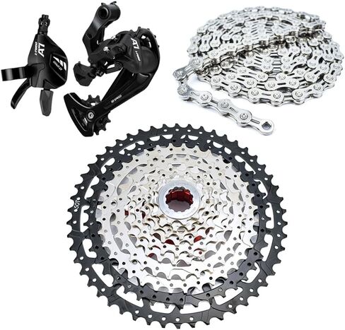 دراجة نارية 10 سرعات MTB Groupset 10-50T كاسيت وسلسلة و1x10 سرعة Derailleur الخلفية ومحول in Kuwait