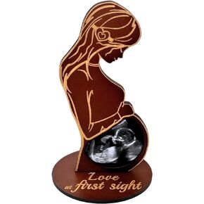 Heart's Sign Baby Ultrasound Photo Frame - Expecting Mom Gift for Pregnant Friend | Pregnant Wife Gifts From Husband | Sonogram Frame Gift for Pregnant Women | Gifts for Pregnant Wife