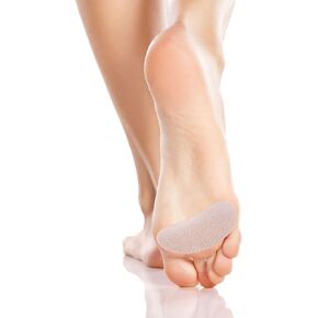 Steins Moleskin Metatarsal Pads, Pre-Cut Foot Pads, Blister Pads, Moleskin Ball of Foot Pads, Adhesive Blister Pads, Callus, Heel, Corns, Kidney Shaped, 3 1/2", 100 Count