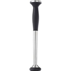 OXO SteeL Muddler with Non-Scratch Nylon Head and Soft Non-Slip Grip, Silver, 9-Inch