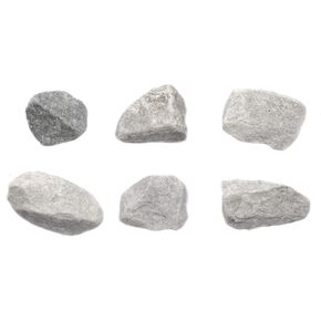 EISCO 6PK Coarse White Marble, Metamorphic Rock Specimens - Approx. 1" - Geologist Selected & Hand Processed - Great for Science Classrooms - Class Pack