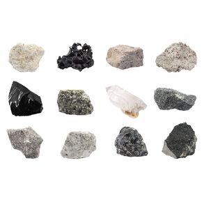 EISCO 12 Piece Introduction to Igneous Rocks Kit - Includes 1" Specimens - Great for Geology Classrooms & Basic Field Testing Labs - Tech Cut Rocks