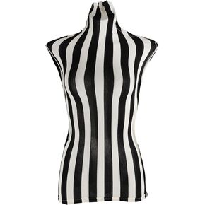 Black and White Striped Superb Mannequin Fabric Cover, 100% Handmade, Soft and Stretchy, Suitable for Fashion Designer Retail Boutique Seamstress Mannequin Display Fitting Look, Mannequin not Included