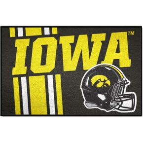 FANMATS 18746 Iowa Hawkeyes Starter Mat Accent Rug - 19in. x 30in. | Sports Fan Home Decor Rug and Tailgating Mat Uniform Design